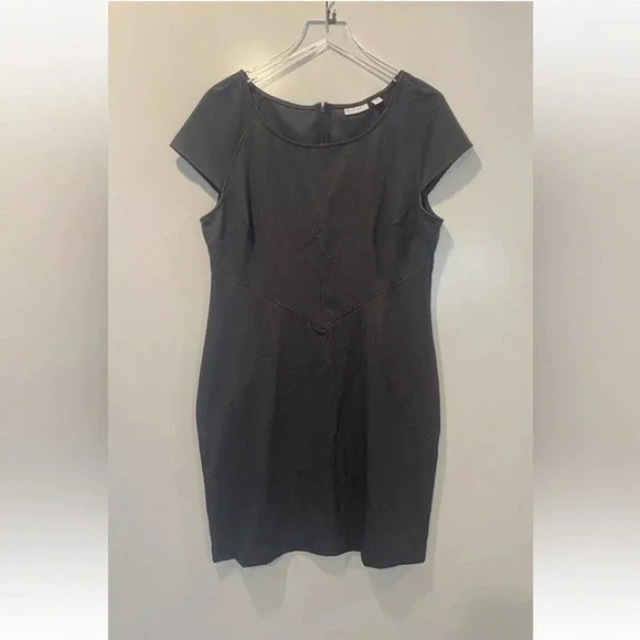 New York Company Gray Sheath Dress Career Womens Size 14 (596) - Picture 1 of 5